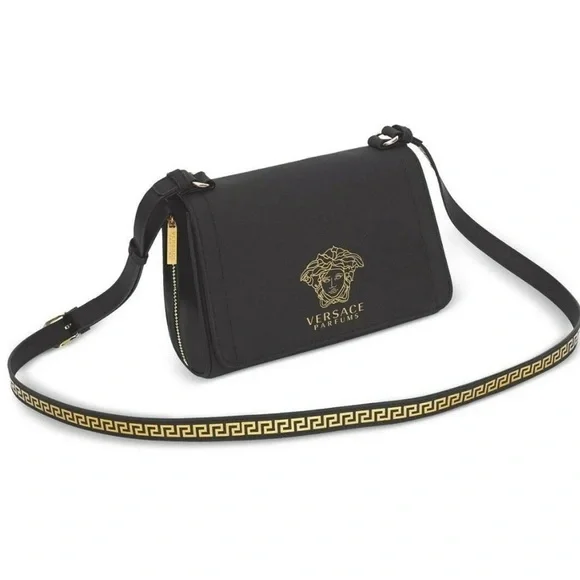 Versace | Bags | Versace Parfums La Medusa Black Crossbody